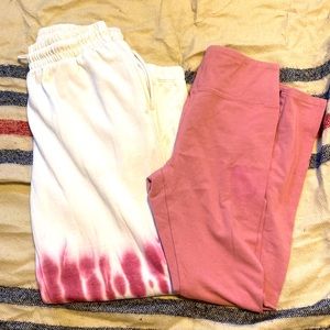 Juniors size Small legging and sweats
